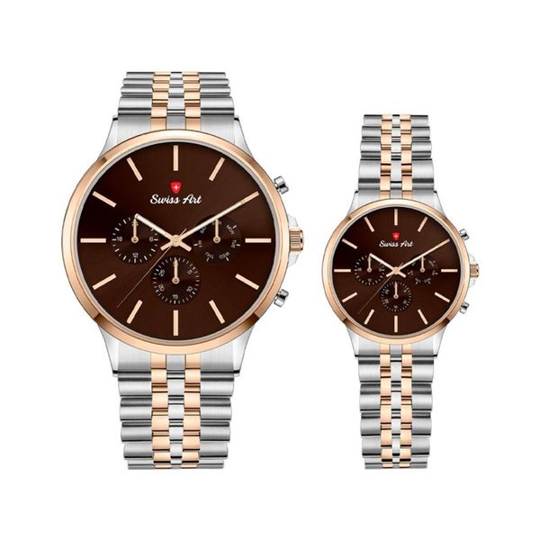 ست ساعت مچی عقربه ای زنانه و مردانه سوئیس آرت مدل ANT019-20SR1605