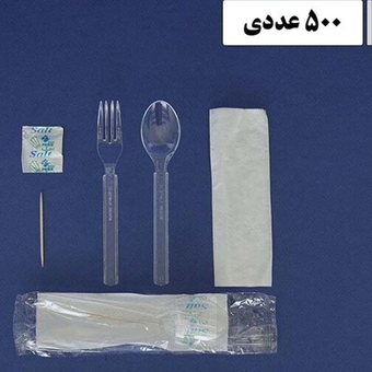 پک قاشق و چنگال یکبارمصرف VIP بسته 500 عددی
