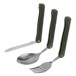 مجموعه قاشق و چنگال و چاقوی سفری مدل تاشو کد 1291