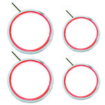 حلقه نئون چراغ مدل pr-132w مناسب برای پراید 132مجموعه چهار عددی