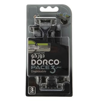 خود تراش دورکو مدل Pace 3 Disposable تحت لیسانس بسته 3 عددی