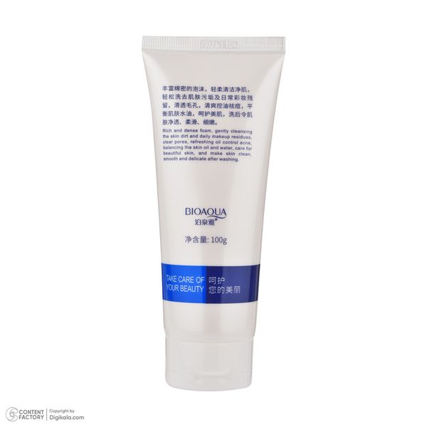 فوم شستشوی صورت بی آکوا مدل 00057 مناسب برای پوست آکنهای وزن 100 گرم