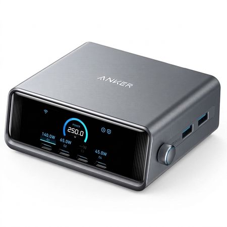 شارژر رومیزی 250 وات 6 پورت انکر مدل Prime Charger A2345