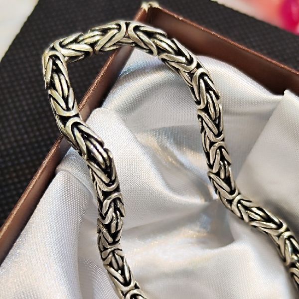 دستبند نقره مردانه مدل مدل کرال سیاه قلم کد 330