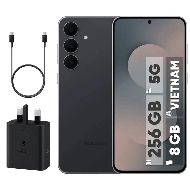 گوشی موبایل سامسونگ مدل Galaxy S25 FE دو سیم کارت ظرفیت 256 گیگابایت و رم 8 گیگابایت - ویتنام - به همراه شارژر 45 وات سامسونگ و