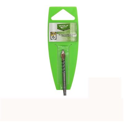 مته پرسلان و سرامیک ولف مدل حرفه ای سایز 6 میلیمتر