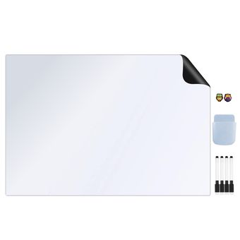 وایت برد مغناطیسی منعطف هوم اندفریج مدل رویخچالی - سایز 40×60 سانتی متر به همراه 4 ماژیک و 2 مگنت و 1 هولدر مغناطیسی