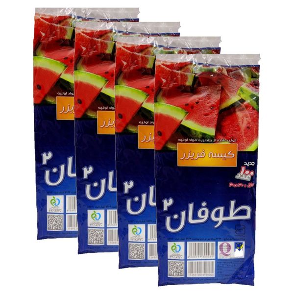کیسه فریزر معمولی طوفان 100 برگ 50 عددی