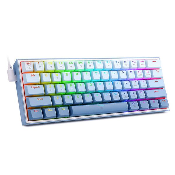 Keyboard Gaming REDRAGON FIZZ K617 White - Grey