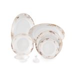 سرویس غذاخوری 35 پارچه چینی زرین ایران سری شهرزاد مدل کلودیا درجه عالی