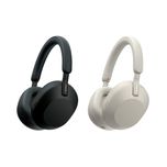 هدفون بیسیم سونی مدل WH-1000XM5 با نویز کنسلینگ فعال (ANC)، درگاه شارژ USB Type-C، دارای 4 میکروفون با فناوری Beamforming، پشتی