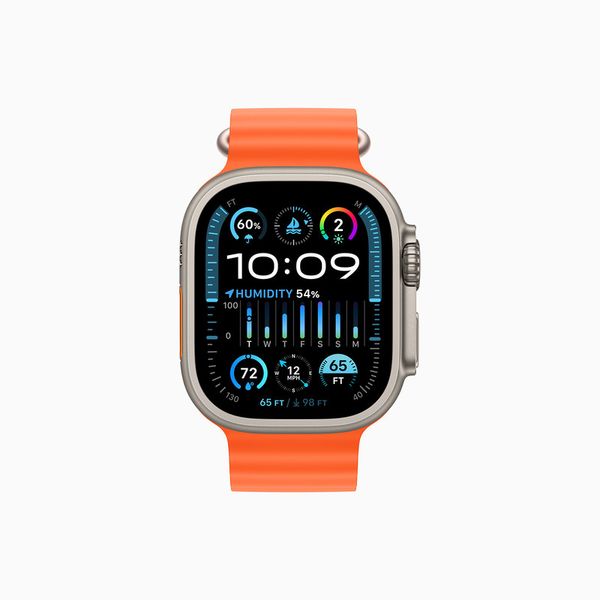 ساعت هوشمند اپل مدل Ultra 2 Titanium Case Ocean Band 49mm