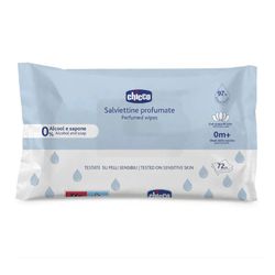 دستمال مرطوب کودک چیکو مدل salviettine profumate بدون حساسیت 72 عددی