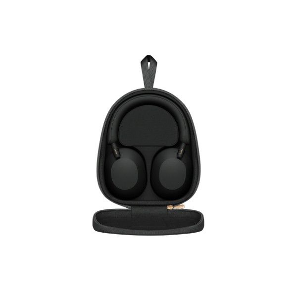هدفون بیسیم سونی مدل WH-1000XM5 با نویز کنسلینگ فعال (ANC)، درگاه شارژ USB Type-C، دارای 4 میکروفون با فناوری Beamforming، پشتی
