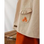 تاپ شلوار ماهنی رنگ کرم نارنجی