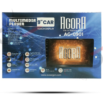 مانیتور اندروید آگورا 9 اینچی مدل AG-0901 کارپلی دار 2-32