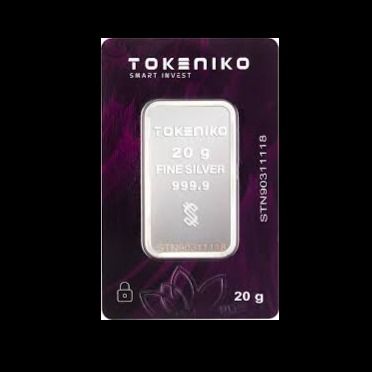 شمش نقره 20 گرمی توکنیکو