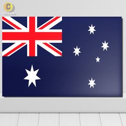 متال پوستر طرح پرچم کشور استرالیا (Australia)