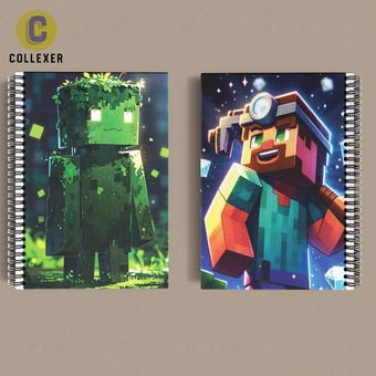 دفتر طرح بازی ماینکرافت (Minecraft) کد 17 (دو رو چاپ )