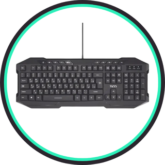 کیبورد باسیم TSCO مدل TK 8042 - مشکی