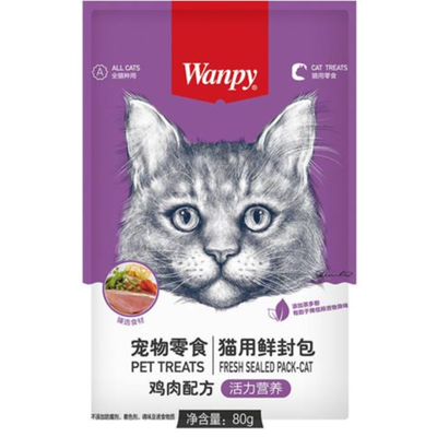 پوچ گربه‌ی ونپی با طعم مرغ / Wanpy cat pouch with chicken flavor
