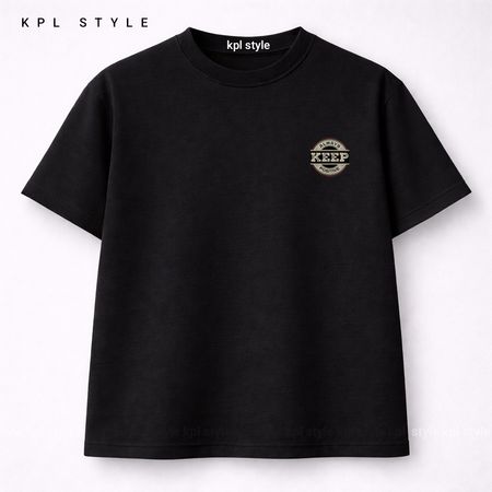 تیشرت باکسی 100٪ پنبه طرح KEEP | ضد حساسیت | کد 1446