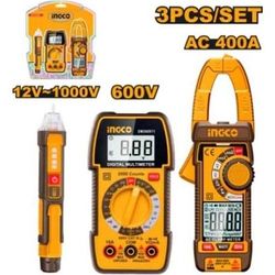 مجموعه مولتی متر و فازمتر دیجیتال و آمپرسنج دیجیتال اینکو مدل DM3068