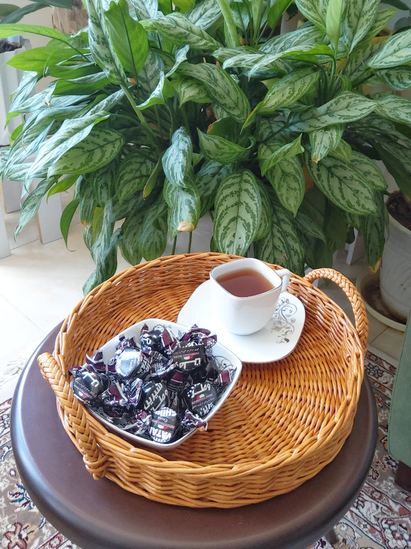 سینی گرد حصیری استودیو راح