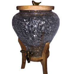 کلمن آبگز شربت خوری پایه چوبی - کد 569