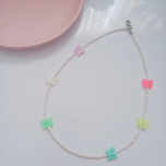 گردنبند پروانه پاستیلی