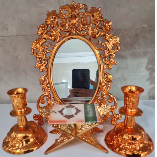 آینه و شمعدان نگار 18 عدد در کارتن