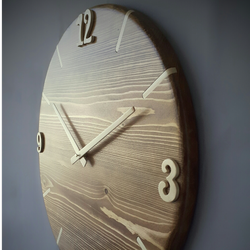 ساعت دیواری تمام چوب