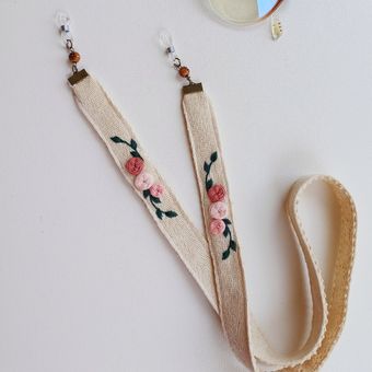 بند عینک گل رز