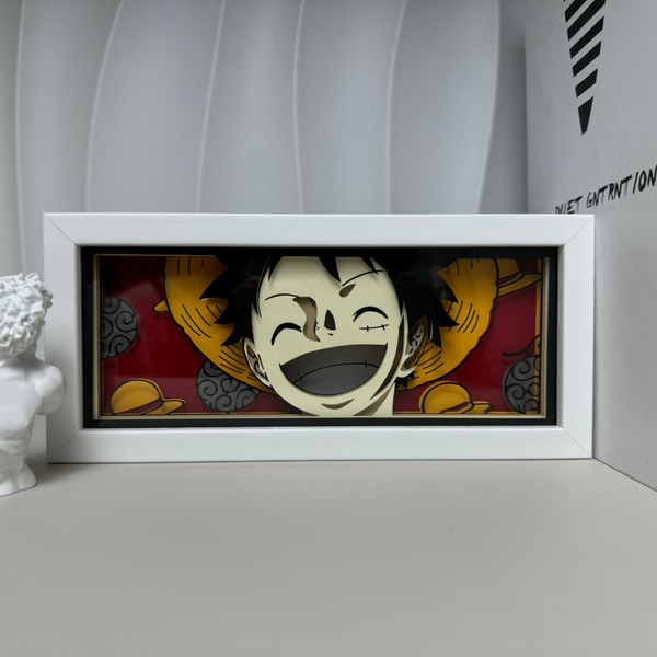 تابلو لایت باکس انیمه ای لوفی وان پیس|One Piece Luffy Smile Light Box