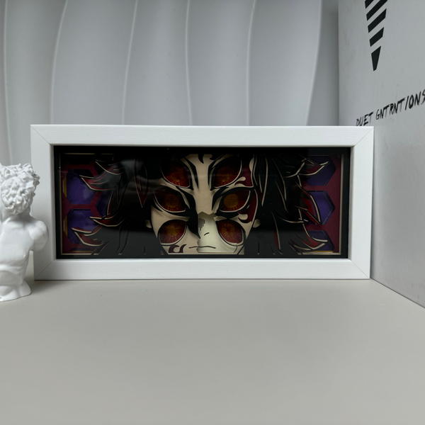 تابلو لایت باکس انیمه ای کوکوشیبو دمون اسلیر | Demon Slayer kokushibo Six Eyes Light Box