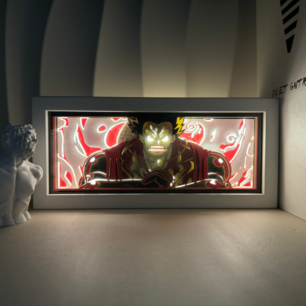 تابلو لایت باکس انیمه ای لوفی 4 وانپیس | One Piece Luffy Gear 4 Light Box