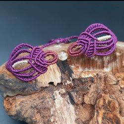 دستبند میکرومکرمه سنگ سیترین