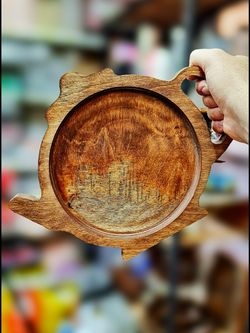 سینی چوبی طرح قوری