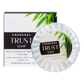 صابون تراست ذغال بامبو و نارگیل وزن 75 گرم