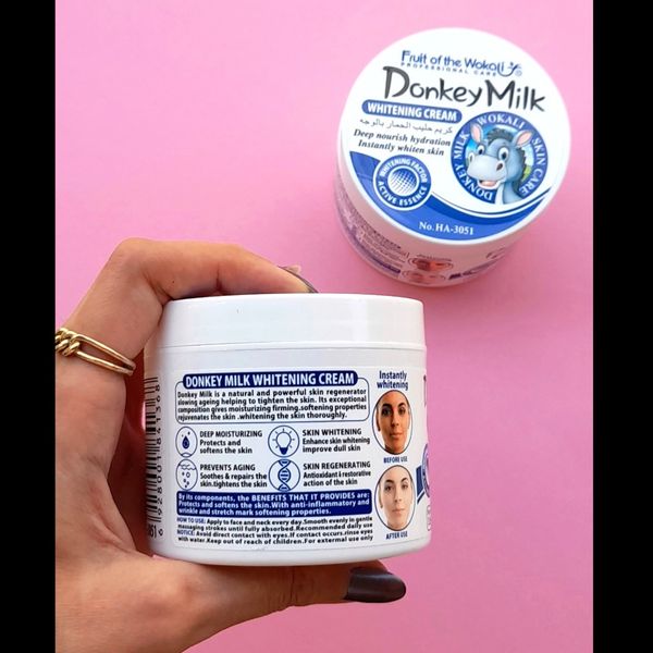 کرم کاسه ای سفید کننده بدن شیر الاغ وکالی(115 گرم)