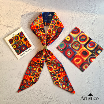 روبان اسکارف کوچک اشکال هندسی(Artistico)
