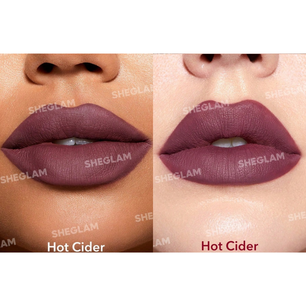 رژ مایع مات شیگلم sheglam رنگ Hot Cider