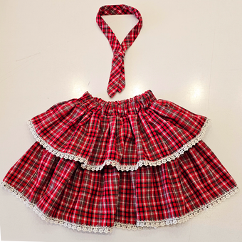 ست دامن و کراوات کشمیر