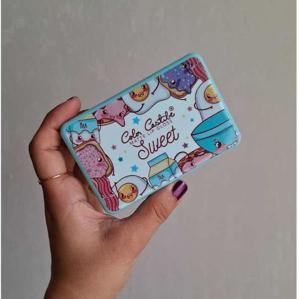 باکس رژلب 6 رنگ طرح دونات