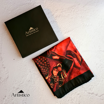 مینی اسکارف دخترآکروبات باز و طاووس