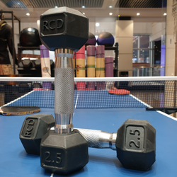 دمبل شش ضلعی 2.5 کیلوگرمی رکورد بسته دو عددی