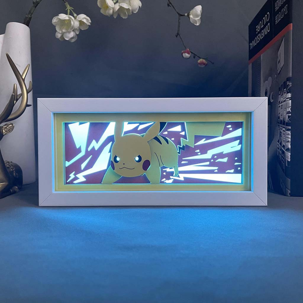 تابلو لایت باکس انیمه ای پیکاچو پوکمون | Pikachu Anime Light Box Pokemon