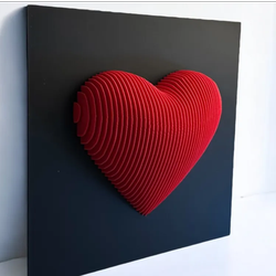 دکوری سه بعدی قلب