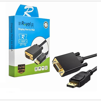کابل DisplayPort به VGA رویال طول 1.8 متر