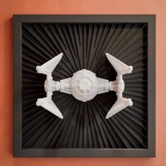 دکوری سه بعدی جنگ ستارگان TIE Interceptor